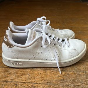 White and Gold ladies adidas size 9!